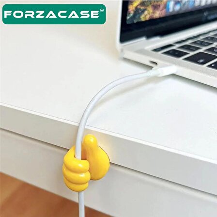 Forzacase El Şeklinde Kablo Tutucu Çok Amaçlı Kanca Seti 10 Adet - FC424