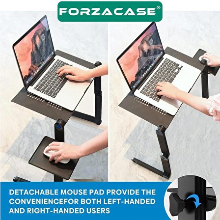 Forzacase Alüminyum Yükseklik Ayarlı Mouse Padli Notebook Tablet Laptop Sehpası Stand - FC466