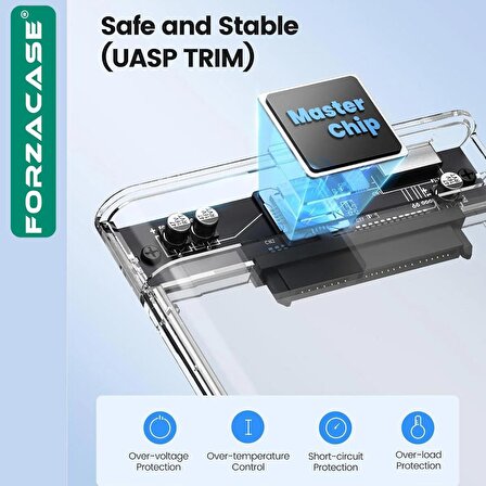 Forzacase Taşınabilir Yüksek Hızlı 5Gbps USB 2.0/3.0 SATA 2.5 inch Harici Harddisk Kutusu - FC469
