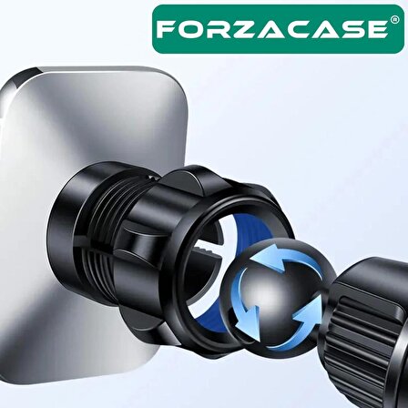 Forzacase Güçlendirilmiş Mıknatıslı Izgaralıktan Kelepçeli Araç İçi Telefon Tutucu - FC476