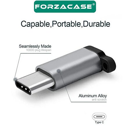 Forzacase Lightning to Type-C Şarj ve Data Adaptörü - FC483