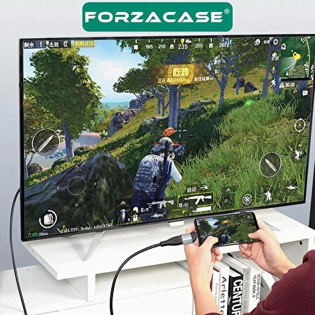 Forzacase Type-C to HDMI 4K 60hz 1080p Tablet Telefon Bilgisiyar için HDMI Dönüştürücü- FC488