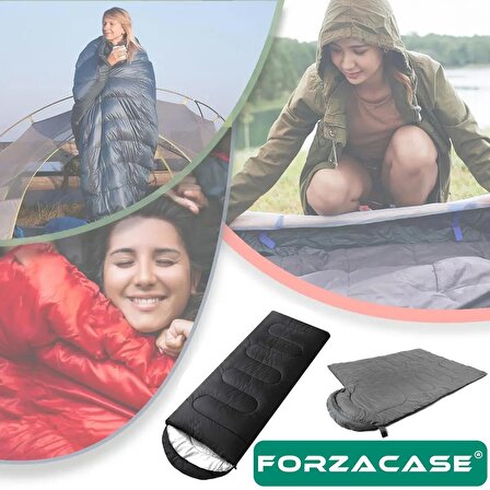 Forzacase Taşınabilir Çantalı Konforlu Su Geçirmez Kamp Gezi Uyku Tulumu - FC512