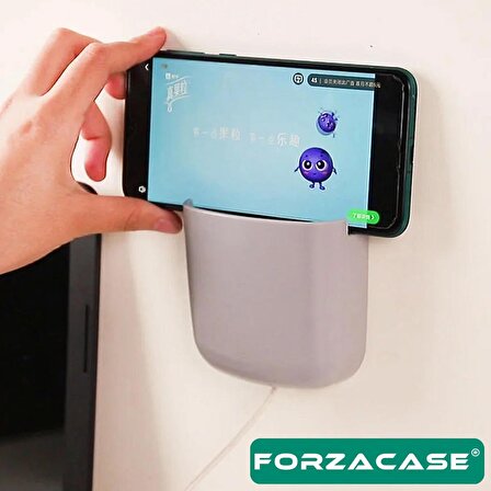 Forzacase Çok Amaçlı Duvara Monte Telefon Şarj İstasyonu Masa Düzenleyici Organizer - FC526