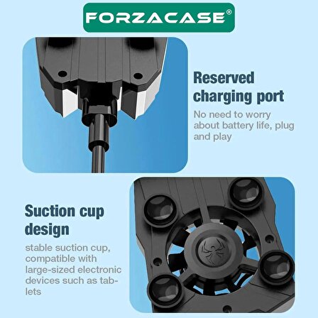 Forzacase 4700 RPM Vakumlu Kablolu Tablet ve Telefon Soğutucu Isı Önleyici Fan - FC562