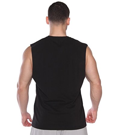 MuscleCloth Training Club Drop Arm Kolsuz T-Shirt Siyah