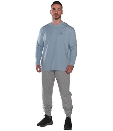 MuscleCloth MC-X Uzun Kollu Sweatshirt Açık Mavi