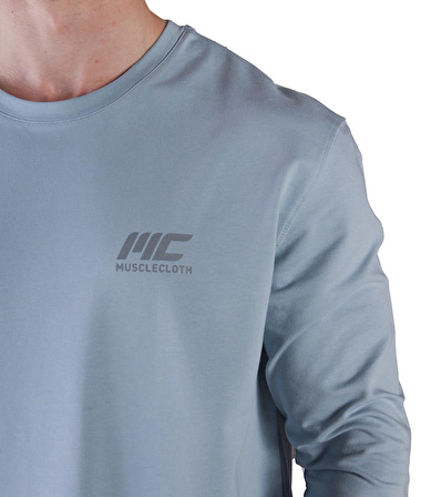 MuscleCloth MC-X Uzun Kollu Sweatshirt Açık Mavi