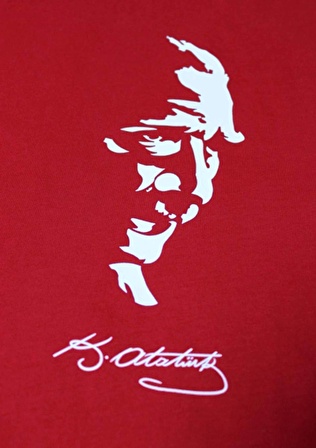 FFM İSTANBUL ATATÜRK BASKILI KIRMIZI T-SHIRT