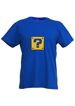 FFM İSTANBUL MAVİ BASIC SUPER MARIO BASKILI TSHIRT