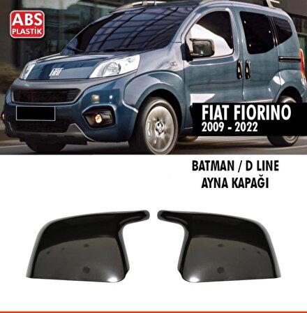 Fiat Fiorino Yarasa Batman Ayna Kapağı Plastik Parlak Siyah 2009-2022