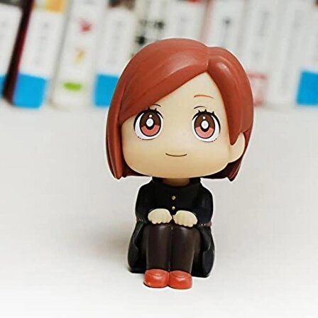 Anime Figür Jujutsu Kaisen Nobara Kugisaki 9 cm Karakter oturan Figür
