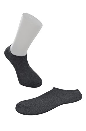 Dode Flora Çega Unisex Rahat Esnek Dayanıklı Düz 3 lü Patik Çorap