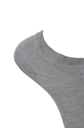 Dode Flora Çega Unisex Rahat Esnek Dayanıklı Düz 3 lü Patik Çorap