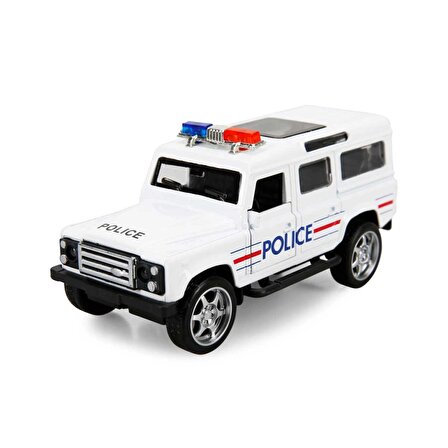 TWOX Nessiworld Maxx Wheels Işıklı Polis Jeep Model Arabalar 12 cm