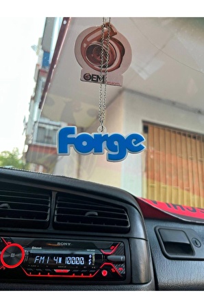 Forge Dikiz Ayna Süsü - Forge Ayna Süsü - Zincirli Forge Ayna Süsü Pleksi