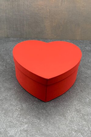 NOON Kırmızı Renkli 2'li Kalp Kutu Seti