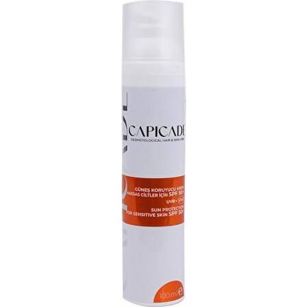 Capicade Güneş Koruyucu Krem Hassas Ciltler Için SPF50 + 100 ml(Yeni Ambalaj)