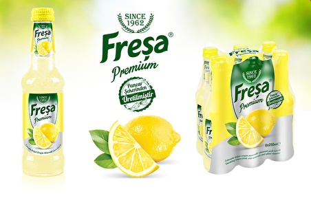 Freşa Premium Limonlu Vitaminli Maden Suyu 250 Ml X 6 Adet