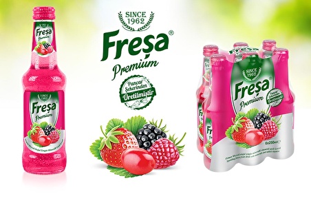 Freşa Premium Orman Meyveli Vitaminli Maden Suyu 250 Ml X 6 Adet