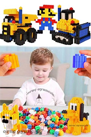 Tiktak Bloklar 300 Parça 6 Renk Eğitici Ve Çıt Çıt Oyuncak Eğitici Tik Tak Bloklar Lego Tiktak