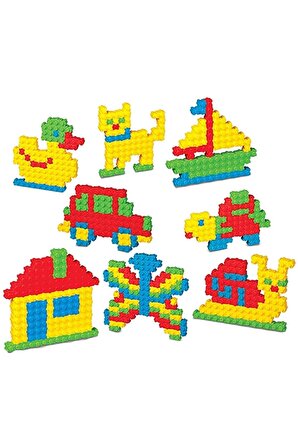Tiktak Bloklar 200 Parça 6 Renk Eğitici Ve Çıt Çıt Oyuncak Eğitici Tik Tak Bloklar Lego Tiktak