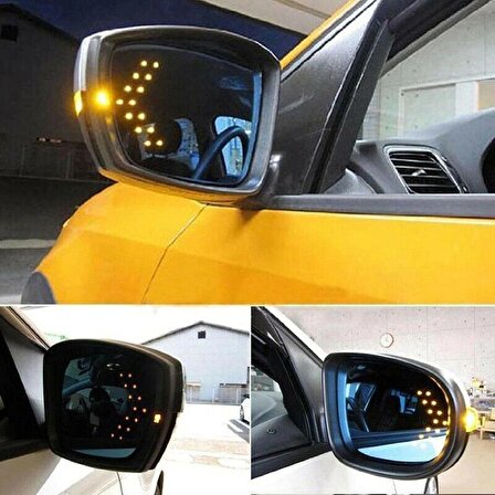 Opel Mokka X Uyumlu Ayna Gündüz Ledi Amber Renk 14 Led'li