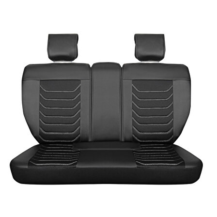 
Chevrolet Cruze HB Uyumlu Lüx Deri Oto Koltuk Kılıfı Ön/Arka Set Antalya Serisi Siyah Beyaz
