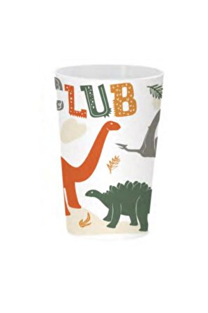 Flosoft Lisanslı Dino Club Çocuk Kahvaltı Seti, Dinozorlar Desenli Kase Tabak Bardak 3’lü Yemek Seti