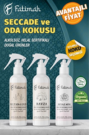 Beyaz Misk Oda Ve Kumaş Spreyi Seccade Spreyi Oda Kokusu Koku Çamaşır Spreyi 250ml