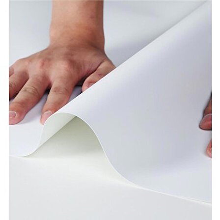 150x200cm Beyaz Pvc Fon Perde Silinebilir Yıkanabilir 150 X 200 Cm Plastik Profesyonel Fon Perde