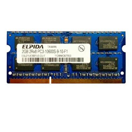 Elpida EBJ21UE8BFU0-DJ-F 2 GB DDR3 1333 MHz CL9 Ram - 2gb 2rx8 pc3-10600s-9-10-f1