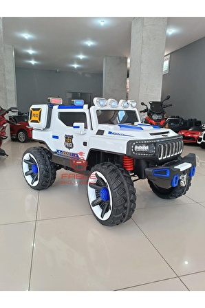 Hummer Jeeb! 12V, Kauçuk Lastik 4X4, Bluetooth Müzik, Yan Bagaj, Telsiz, Tepe Lambali, Akülü Araba!