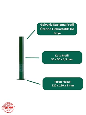 Panel Çit Direği 100 Cm 