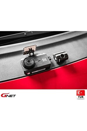 GNET  G6 FullHD 2 Kameralı Wi-Fi Türkçe Ekranlı Park Modlu Araç Kamerası