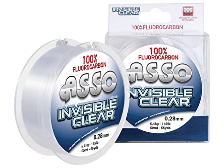 ASSO INVISIBLE CLEAR  %100 FLOROKARBON MİSİNA 0,35MM