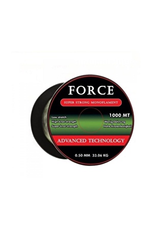 FORCE SUPER STRONG 1000 METRE YEŞİL MONOFLAMENT MİSİNA 0,50MM