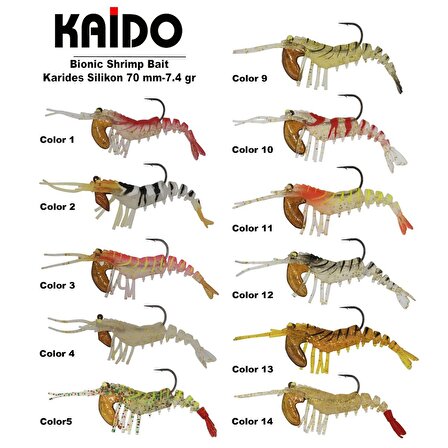 KAİDO LC70S Shrimp Bait Karides 70mm 7.4gr RENK:2