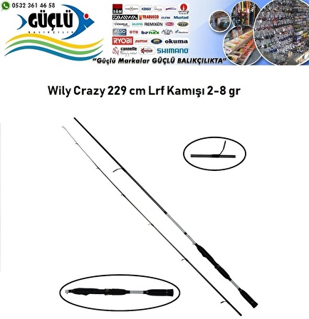 LRF Olta Kamışı Port Fish Wily Crazy 229Cm 2-8Gr