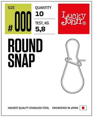 Lucky John Klips 5113 Round Snap NO : 000 10’LU PK