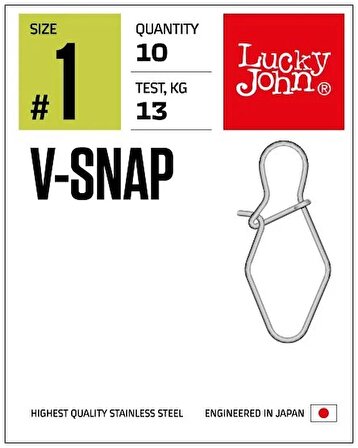 Lucky John Klips 5115 V-Snap NO: 00 10’LU PK