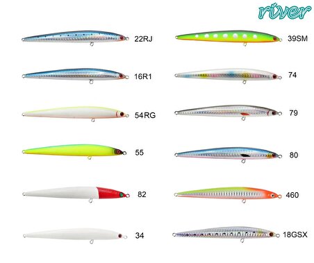 River Slim Pen 130S  13cm 30 gr Maket Balık RENK:62