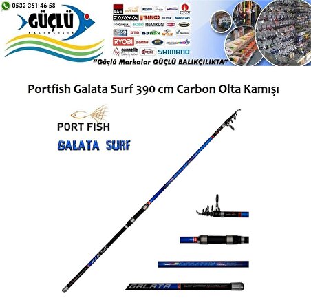 SÖRF KAMIŞ Portfish Galata Surf 390 cm Carbon 250GR AKSİYON