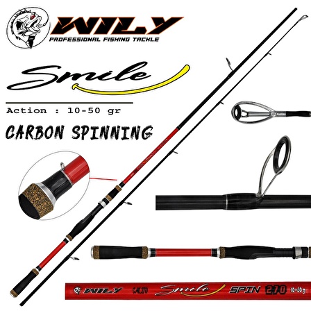 WİLY Smile 270 cm Spin Kamış 10 - 50 gr