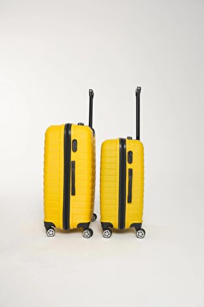 GBAG Krios Abs 2 Li Valiz Seti Orta Boy ve Küçük Kabin Boy Plastik Bavul