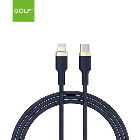 Golf - Type-C To iPhone Uyumlu 20WATT Turbo Hızlı Şarj Kablosu - GC-71P Pd Quick Şarj 1metre