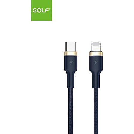 Golf - Type-C To iPhone Uyumlu 20WATT Turbo Hızlı Şarj Kablosu - GC-71P Pd Quick Şarj 1metre