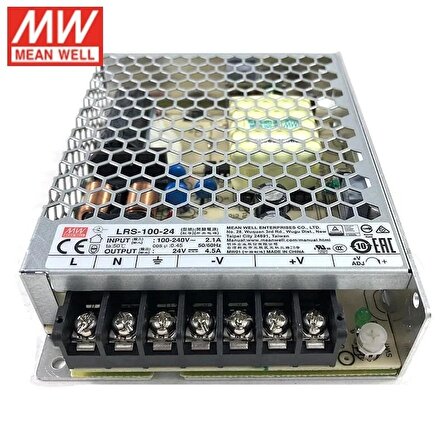 MEANWELL LRS-100-24 4.5 AMPER AC/DC POWER SUPPLY