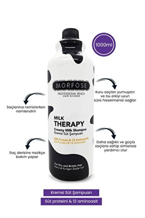 Morfose Milk Therapy Süt Proteinli Şampuan 1000 Ml