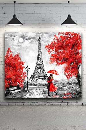 - Fransa, Eyfel Kulesi Yağlı Boya Kanvas Tablo